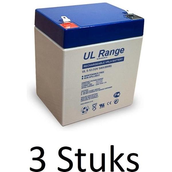 3 Stuks Ultracell loodaccu 12v 12000mAh