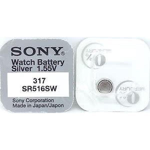 Sony 317, SR516SW, SR62, V317 knoopcel horlogebatterij