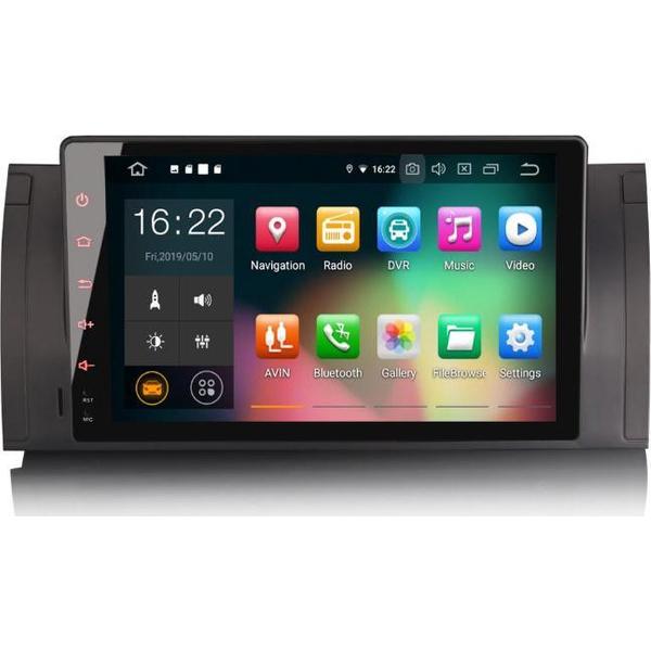 Voltario® 9 “ Android 9.0 Autoradio voor BMW 5 series inclusief navigatie, bluetooth, DVD en Octa Core. BMW 5 Serie e39 E53 X5
