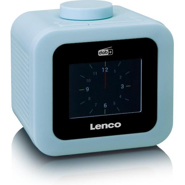 Lenco CR-620 - Wekkerradio met DAB+ en AUX-uitgang - Blauw