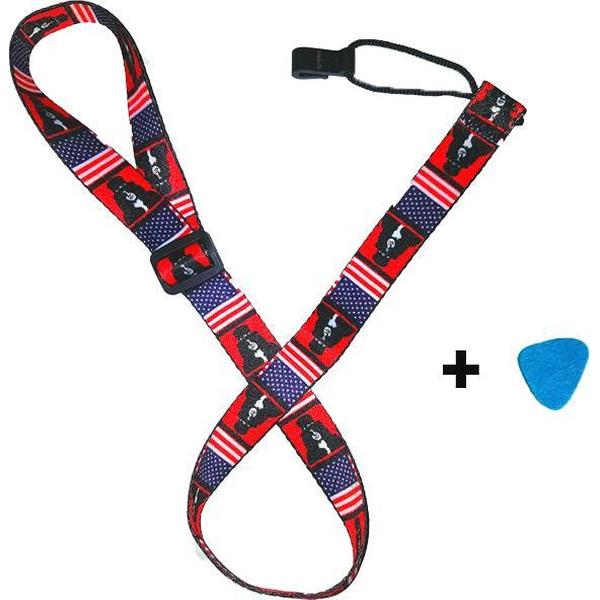 Ukelele Draagband - Strap - Nekband - Ukulele - Accessoires + Vilt plectrum