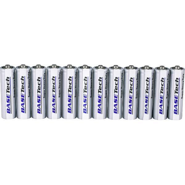 AA batterij (penlite) Basetech R6 Zink-kool 1.5 V 12 stuks