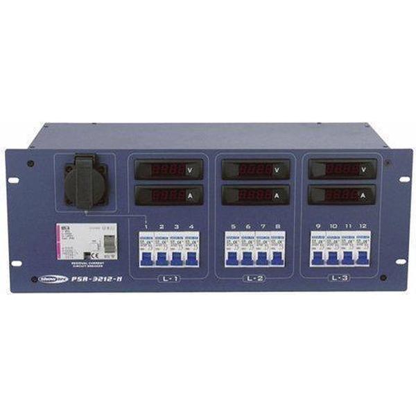 Showtec Showtec PSA-3212M Krachtstroomverdeler, 5-pins CEE 32A - 6 x Schuko / 2 x 16-pins multipin Home entertainment - Accessoires