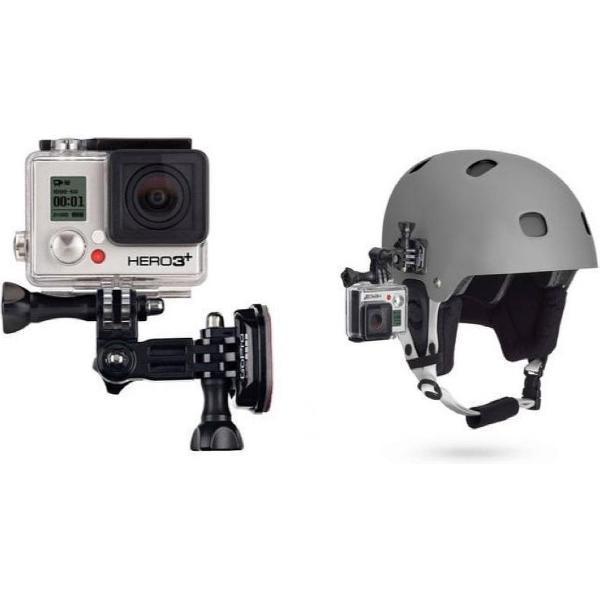 Helm houder Side Mount set compleet (plakker + clip + steun) voor GoPro Hero Session camera's