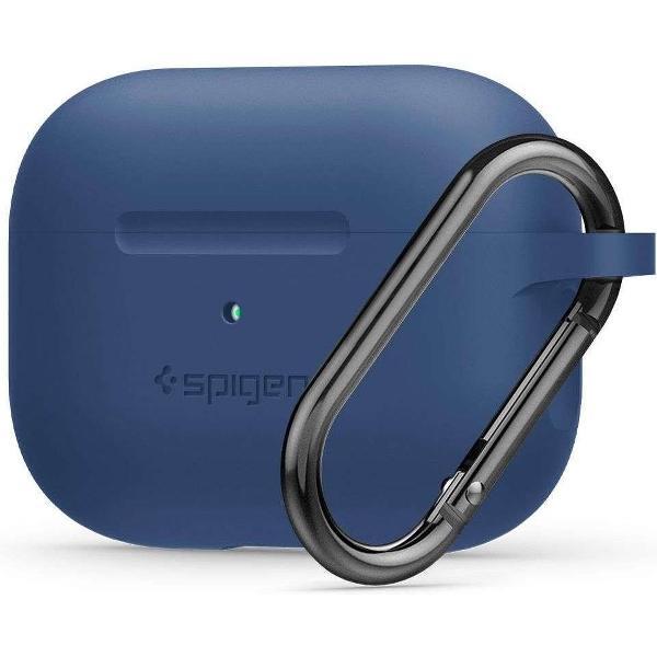 Spigen Siliconen Fit AirPods Pro hoesje - Airpods Pro Case - Deep Blauw - met gratis haak