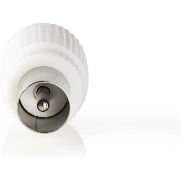 Nedis CSBW40999WT Iec (coax) -connector Male + Female - Recht 2 Stuks Wit