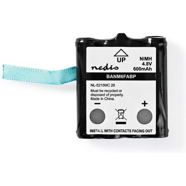 Nedis BANM6FABP Nikkel-metaalhydride-accu 4,8 V 600 Mah