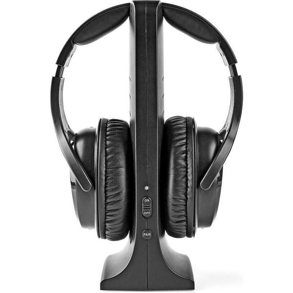 Nedis HPRF320BK Wireless Headphones Radio Frequency (rf) Over-ear Charging Base Zwart