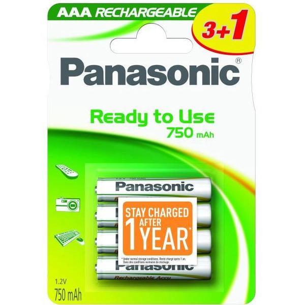 Wentronic AAA 800mAh NiMH 4-BL EVOLTA Panasonic Rechargeable battery Nikkel-Metaalhydride (NiMH)