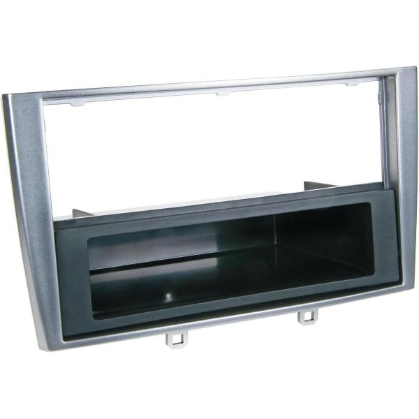 2-DIN Paneel met opbergvak Peugeot 308 2007-2014 - Kleur: Zilver