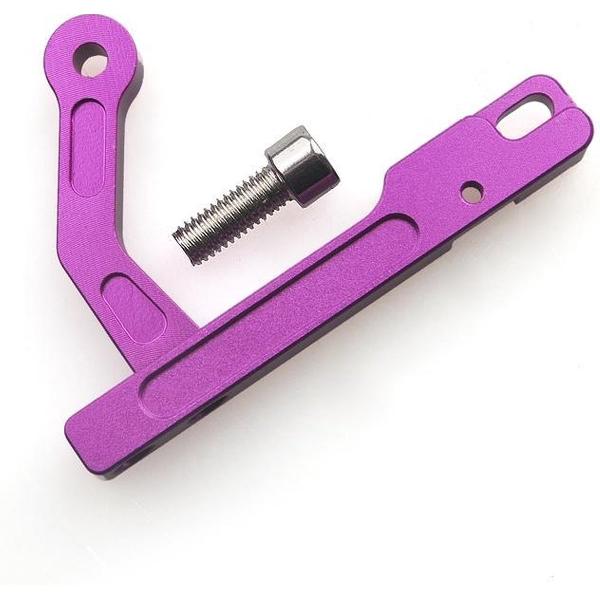 Metalen ijzer cnc mobiele apparaathouder voor DJI Phantom 3 of Inspire 1 zender (paars)