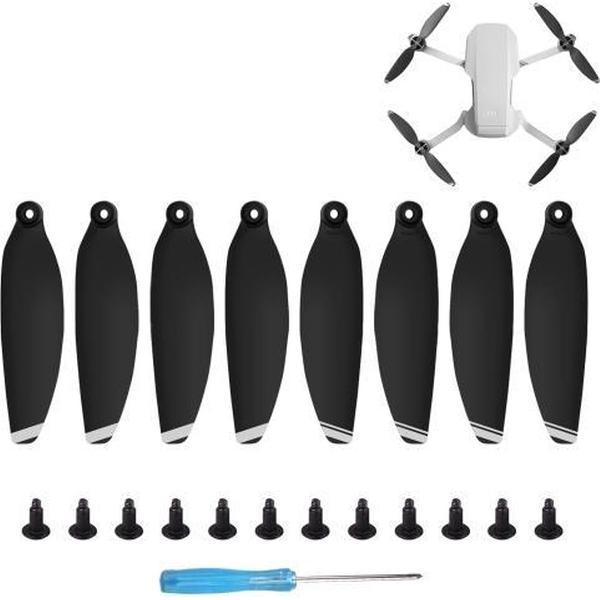 8 stks / set Sunnylife 4726F Geluidsarme Quick-release Wing Propellers voor DJI Mavic Mini 1 (Zilver)