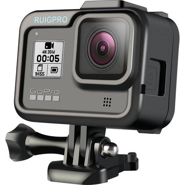 RUIGPRO voor GoPro HERO8 Black Standard Border PC ABS Frame Mount beschermhoes (zwart)