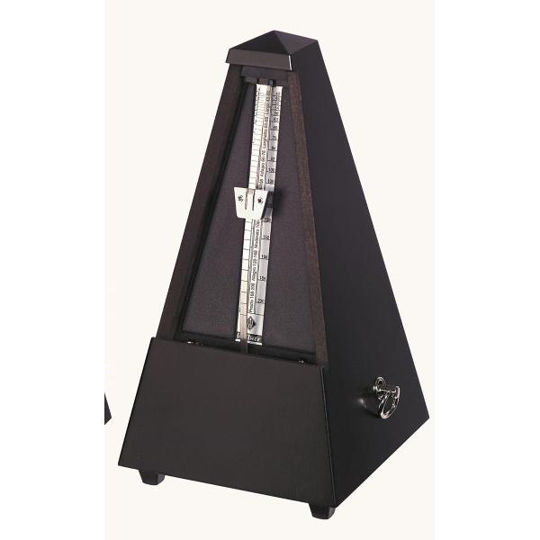 M 806 M metronoom Pyramide zwart seidemat houtbehuizing