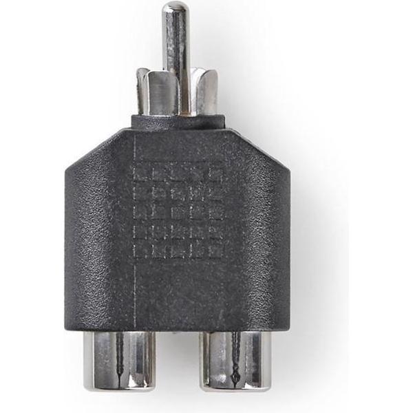 Nedis CAGP24940BK Subwoofer-adapter Rca Male - 2x Rca Female 10 Stuks Zwart