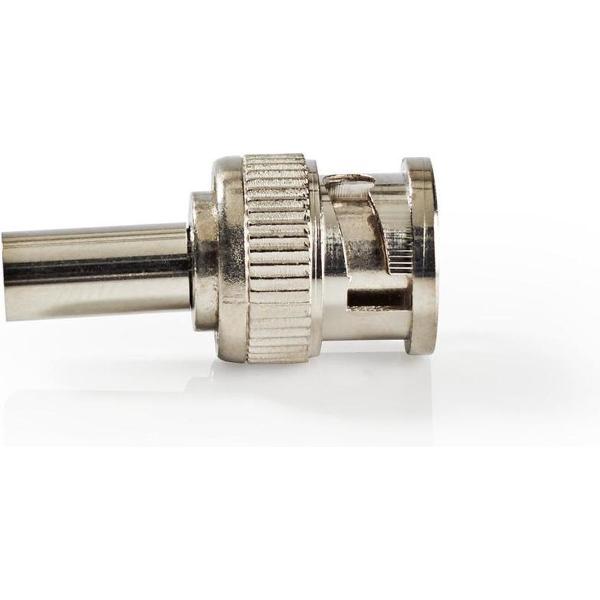 Nedis CVVC01900ME Bnc-connector Mannelijk Voor Rg174 Coaxkabels 25 Stuks Metaal