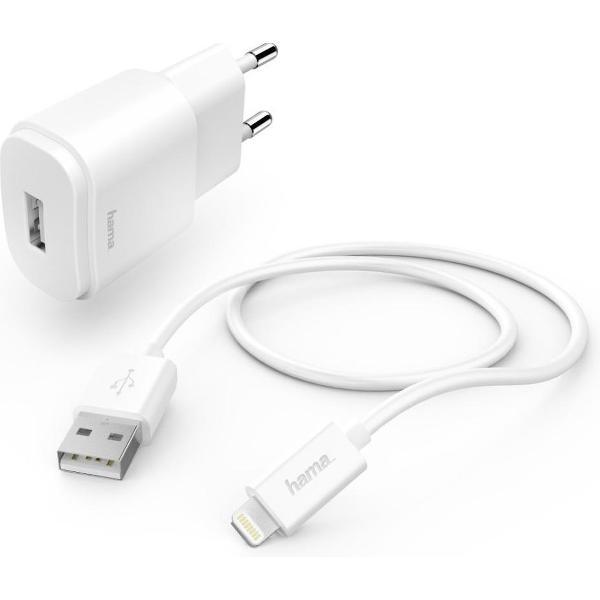 Hama Oplaadset Lightning 1A Wit