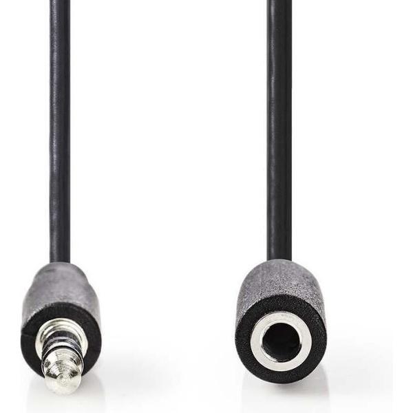 Nedis CAGP22050BK20 Stereo-audiokabel 3,5 Mm Male - 3,5 Mm Female 2,0 M Zwart