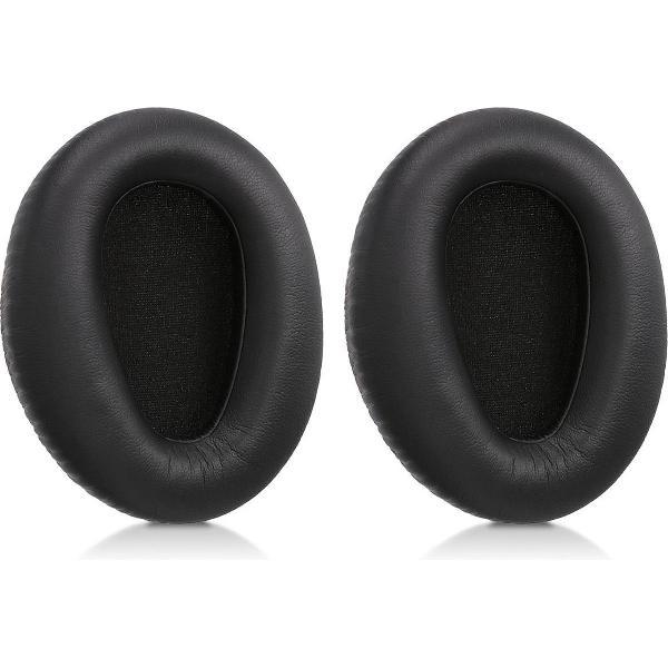 kwmobile 2x oorkussens voor Sony MDR-10RBT / 10RNC / 10R koptelefoons - imitatieleer - voor over-ear-koptelefoon - zwart