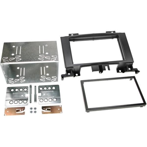 2-DIN Paneel Mercedes Benz Sprinter W906 / Volkswagen Crafter Kleur: Zwart
