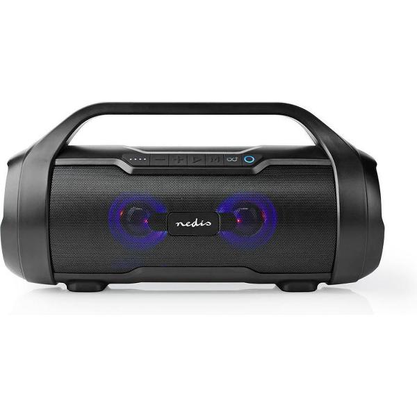 Nedis SPBB310BK Party-boombox 9 Uur Speeltijd Bluetooth® Tws Party-lichten Zwart