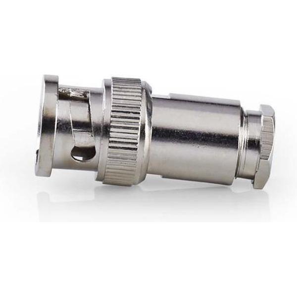 Nedis CVVC01903ME Bnc-connector Mannelijk Voor 5,0mm-coaxkabels 25 Stuks Metaal