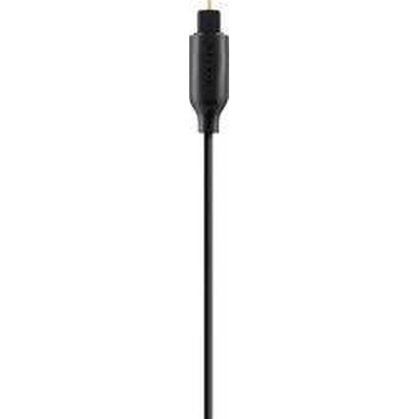 Belkin Toslink Digitale audio Aansluitkabel [1x Toslink-stekker (ODT) - 1x Toslink-stekker (ODT)] 2.00 m Zwart