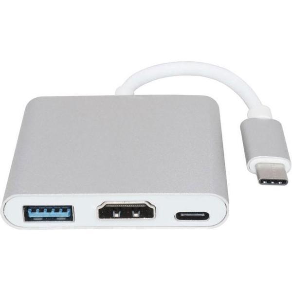 Usb C 3.1 Hub Naar Hdmi 4K Adapter Voor Macbook Thunderbolt 3