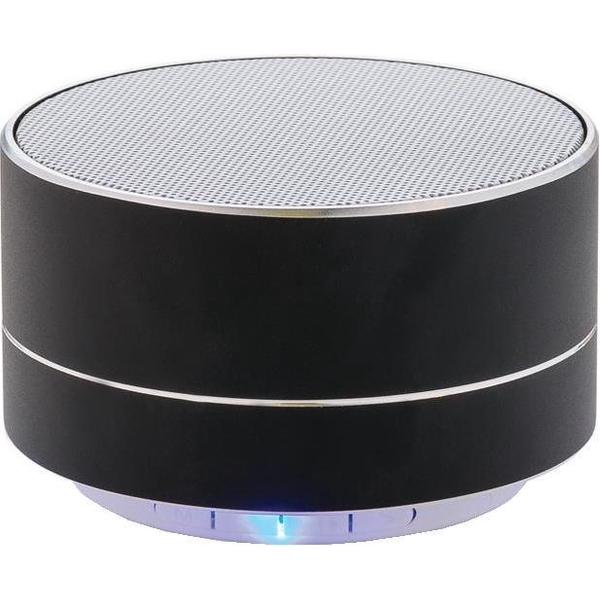 Xd Collection Speaker Bluetooth Led 7,1 Cm Staal Zwart 2-delig