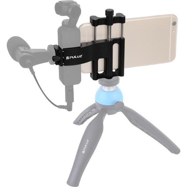 PULUZ Multifunctionele aluminiumlegering Smartphone-bevestigingsklem Uitbreidingshouder Beugel voor DJI OSMO Pocket