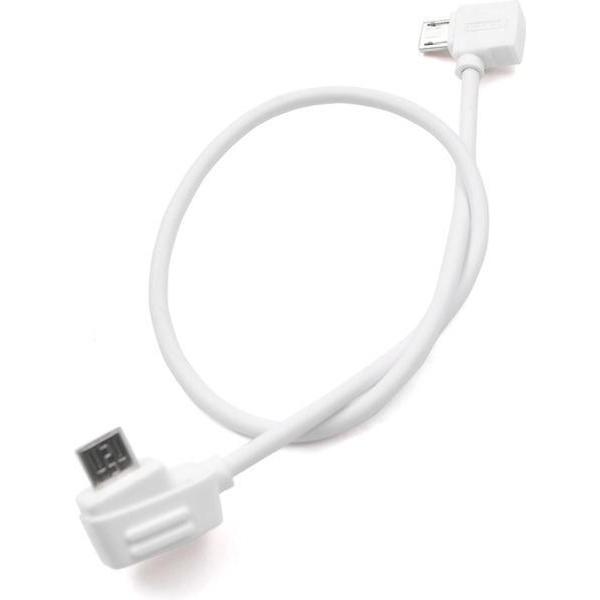 STARTRC 30 cm Micro USB naar Micro USB Converteren Connector Datakabel voor DJI Mavic Mini / Air, Shark Afstandsbediening (Wit)
