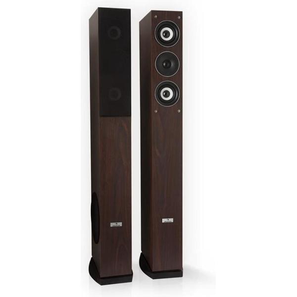 Line 4707 staande luidspreker 4-weg HiFi luidsprekerset 960W houtoptiek