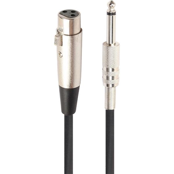1,8 METER|6.35MM Male naar XLR Female Microfoon Aansluiting (Karaoke) Adapter Kabel|Premium Kwaliteit