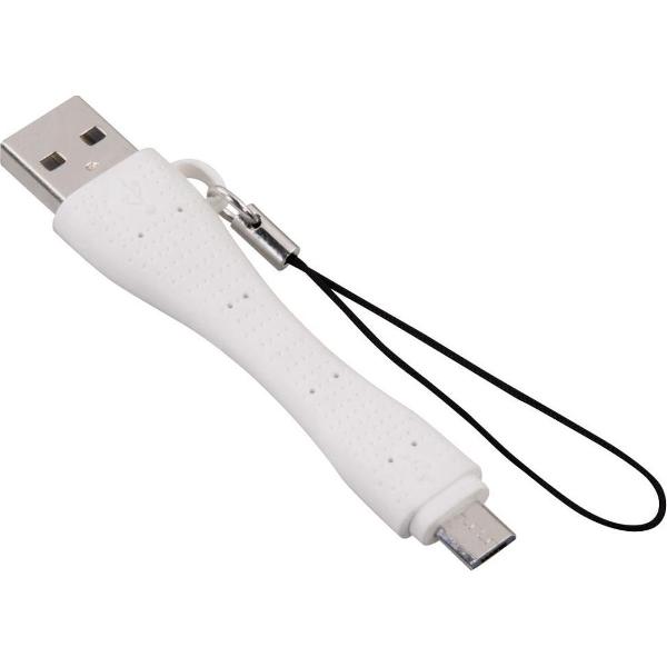 Hama Korte Oplaad-/gegevenskabel Micro-USB 6 Cm Wit