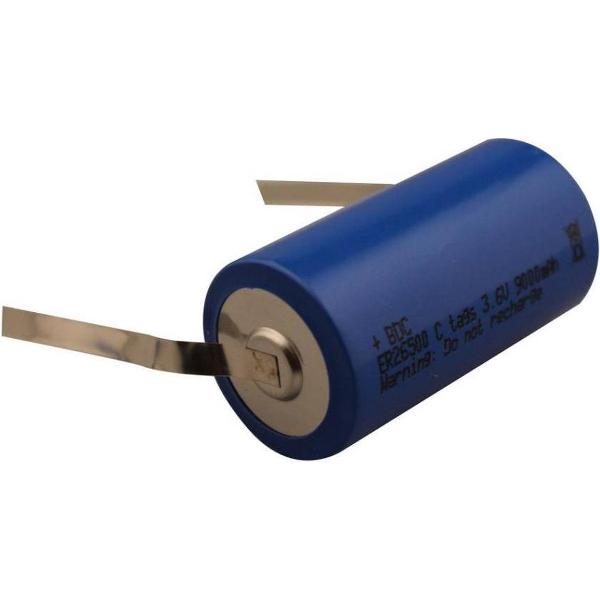 BSE ER26500 3,6Volt C - Cell Lithium Soldeerlip