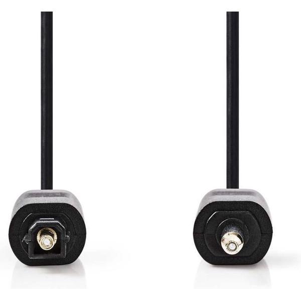 Nedis CAGP25100BK30 Optische Audiokabel Toslink Male - 3,5 Mm Optisch Male 3,0 M Zwart