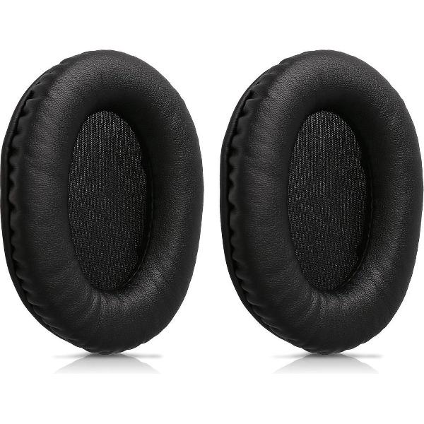 kwmobile 2x oorkussens voor Kingston HyperX Cloud II Gaming koptelefoons - imitatieleer - voor over-ear-koptelefoon - zwart
