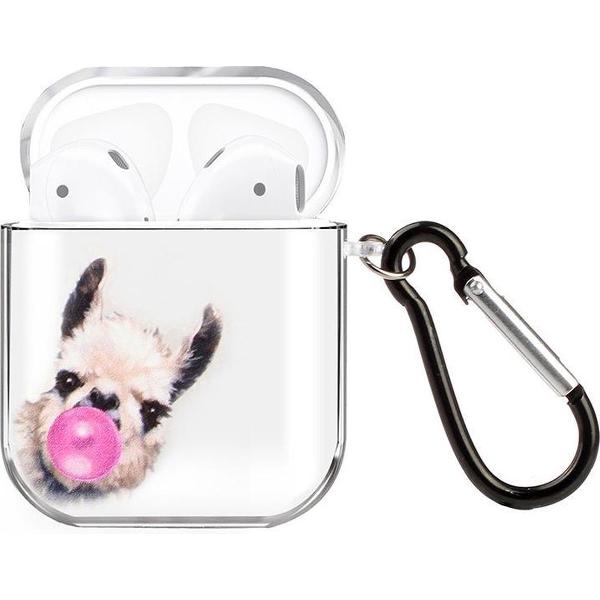 By Qubix - AirPods 1/2 hoesje Painting series - hard case - Alpaca - Schokbestendig - AirPods hoesjes