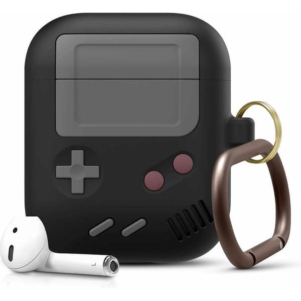 Game Console Case Cover Voor Airpods - Siliconen Zwart | Watchbands-shop.nl