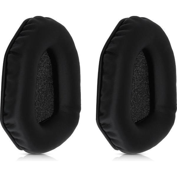 kwmobile 2x oorkussens voor Logitech UE 4500 koptelefoons - imitatieleer - voor over-ear-koptelefoon - zwart