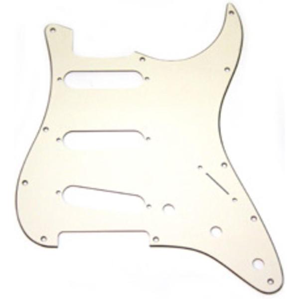 Modern Style Pickguard Strat Parchment 3-Ply 11-Hole