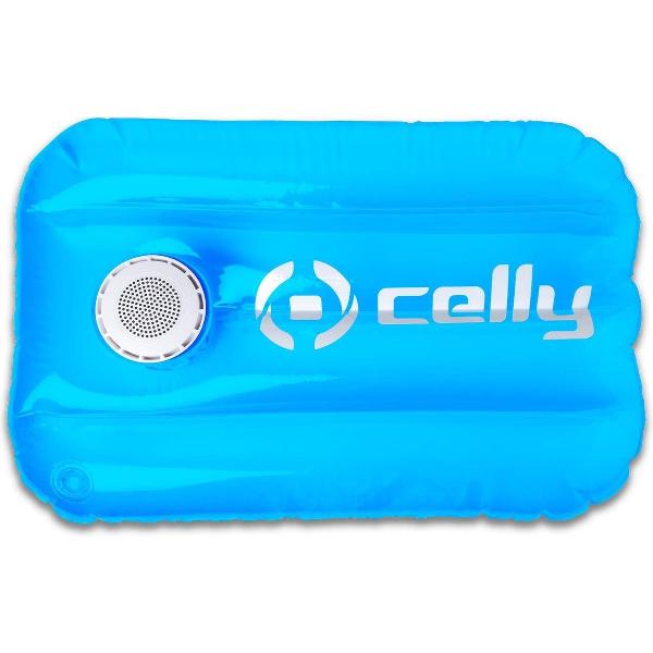 Celly Opblaasbaar Kussen Met Speaker 22 X 30 Cm Blauw 3-delig