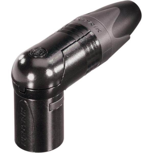 Neutrik NC3MRX-BAG XLR 3-pins (m) haakse connector / zwart