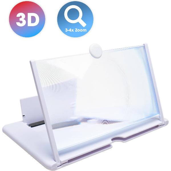 Enjoy Inc ® - Vergrootglas voor Smartphone - Beeldschermvergroter Smartphone - Wit