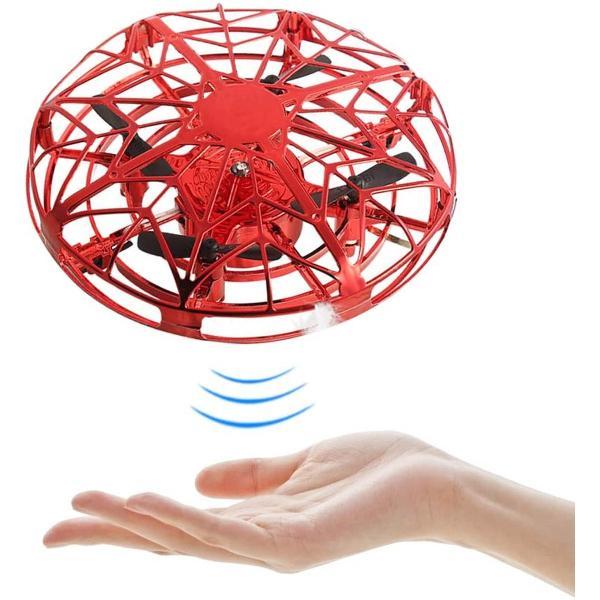 UFO Drone - Handgestuurd – Infrarood sensoren - Rood