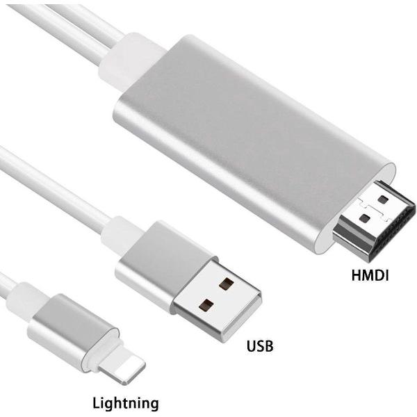 Sounix SwiL - HDMI Switch - Lightning naar Dual HDMI Adapter - 4K Type-C to HDMI Converter - Geschikt voor Apple