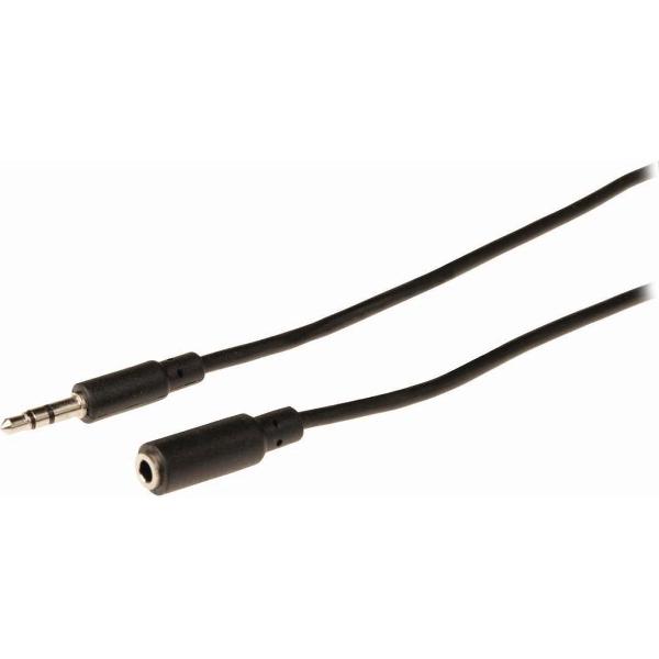Nedis CAGB22050BK100 Stereo-audiokabel 3,5 Mm Male - 3,5 Mm Female 10 M Zwart