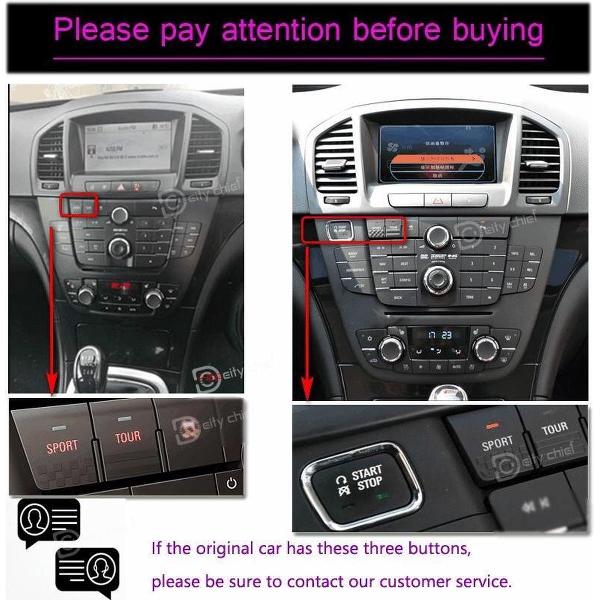 Opel Insignia 2008-2011 Android 9.0 navigatie en multimediasysteem 10,4 inch scherm 2+32GB Bruin