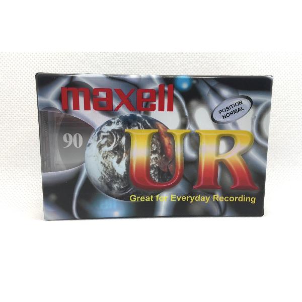 Audio Cassette Tape Maxell UR 90 position normal / Uiterst geschikt voor alle opnamedoeleinden / Sealed Blanco Cassettebandje / Cassettedeck / Walkman / Maxell cassettebandje.