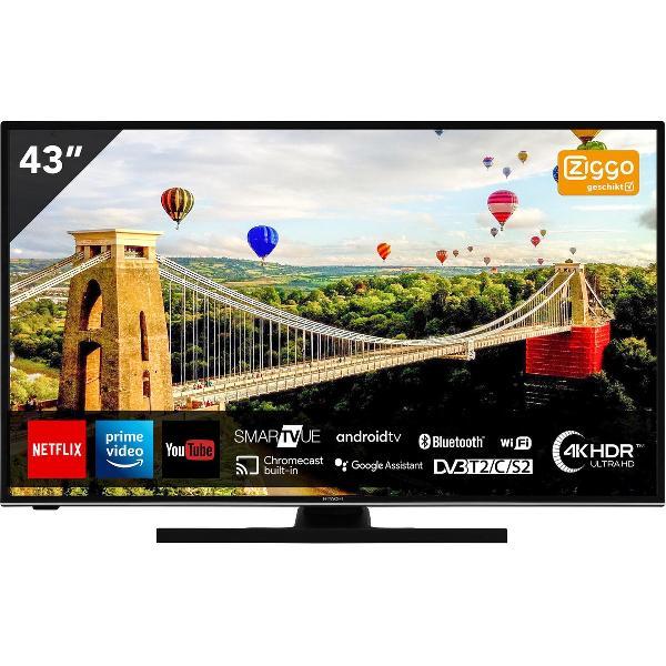 Hitachi 43HAK6150 - 4K / Ultra HD - 43 inch Android Smart TV - met ingebouwde Chromecast